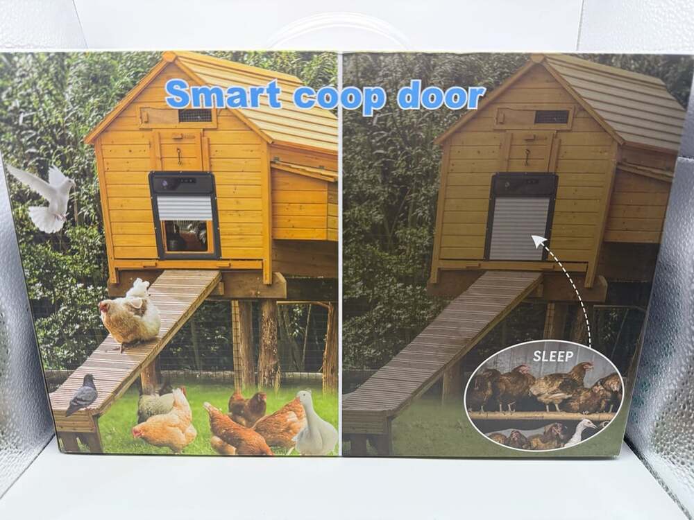 Smart Coop Door Automatic Chicken Coop Door with Solar Panel